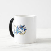 Symbool oneindigheid van blauwe Morpho vlinders Magische Mok (Voorkant links)