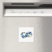 Symbool oneindigheid van blauwe Morpho vlinders Magneet (Insitu (Vaatwasser))