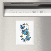 Symbool oneindigheid van Blauwe Morpho Vlinders Magneet (Insitu (Vaatwasser))