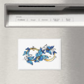Symbool oneindigheid van blauwe Morpho vlinders Magneet (Insitu (Vaatwasser))