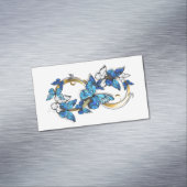 Symbool oneindigheid van Blauwe Morpho Vlinders Magnetisch Visitekaartje (Voorbeeld)