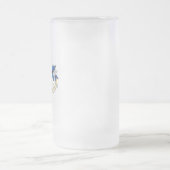 Symbool oneindigheid van blauwe Morpho vlinders Matglas Bierpul (Center)