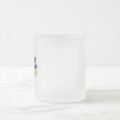 Symbool oneindigheid van blauwe Morpho vlinders Matglas Koffiemok (Center)