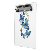 Symbool oneindigheid van Blauwe Morpho Vlinders Mini Klembord (Angled2)