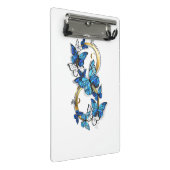 Symbool oneindigheid van Blauwe Morpho Vlinders Mini Klembord (Schuin)