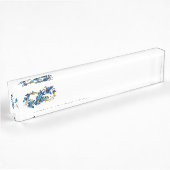 Symbool oneindigheid van Blauwe Morpho Vlinders Naambordje