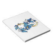 Symbool oneindigheid van blauwe Morpho vlinders Notitieblok (Schuin)