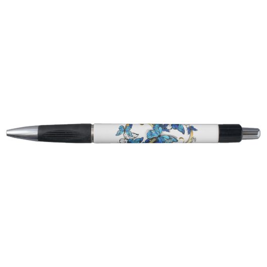 Symbool oneindigheid van blauwe Morpho vlinders Pen (Voorkant)
