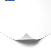 Symbool oneindigheid van Blauwe Morpho Vlinders Perfect Poster (Hoek)
