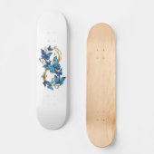 Symbool oneindigheid van blauwe Morpho vlinders Persoonlijk Skateboard (Voorkant)