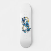 Symbool oneindigheid van blauwe Morpho vlinders Persoonlijk Skateboard (Voorkant)
