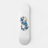 Symbool oneindigheid van Blauwe Morpho Vlinders Persoonlijk Skateboard (Voorkant)