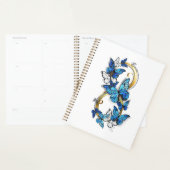Symbool oneindigheid van Blauwe Morpho Vlinders Planner (Display)