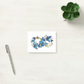 Symbool oneindigheid van blauwe Morpho vlinders Post-it® Notes (Kantoor)