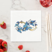 Symbool oneindigheid van Blauwe Morpho Vlinders Servet (Insitu)