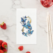 Symbool oneindigheid van Blauwe Morpho Vlinders Servet (Insitu)
