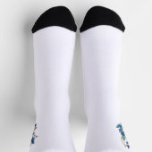 Symbool oneindigheid van blauwe Morpho vlinders Sokken (Top)