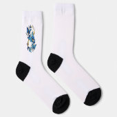 Symbool oneindigheid van blauwe Morpho vlinders Sokken (Rechts)
