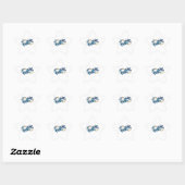 Symbool oneindigheid van Blauwe Morpho Vlinders Ster Sticker (Vel)
