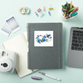 Symbool oneindigheid van blauwe Morpho vlinders Sticker (iPad Cover)