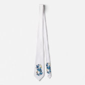 Symbool oneindigheid van Blauwe Morpho Vlinders Stropdas (Voorkant)