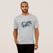 Symbool oneindigheid van blauwe Morpho vlinders T-shirt (Voorkant volledig)