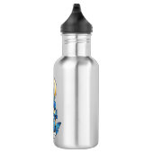 Symbool oneindigheid van blauwe Morpho vlinders Waterfles (Rechts)