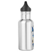 Symbool oneindigheid van blauwe Morpho vlinders Waterfles (Links)