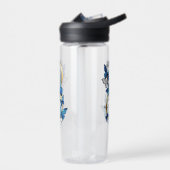 Symbool oneindigheid van blauwe Morpho vlinders Waterfles (Links)