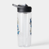 Symbool oneindigheid van blauwe Morpho vlinders Waterfles (Rechts)