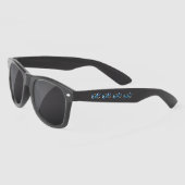 Symbool oneindigheid van blauwe Morpho vlinders Zonnebrillen (Links)