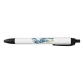 Symbool oneindigheid van Blauwe Morpho Vlinders Zwarte Inkt Pen (Bodem)