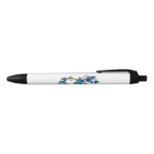 Symbool oneindigheid van Blauwe Morpho Vlinders Zwarte Inkt Pen (Bovenkant)