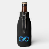 Symbool Oneindigheid van Koud Helder Water Flesjeskoeler (Fles Achterkant)