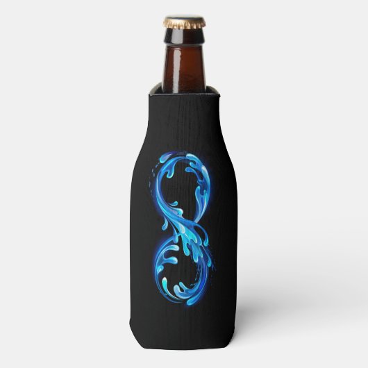 Symbool Oneindigheid van Koud Helder Water Flesjeskoeler (Fles Voorkant)