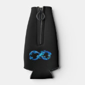 Symbool Oneindigheid van Koud Helder Water Flesjeskoeler (Achterkant)
