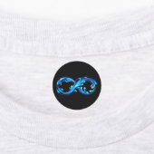 Symbool Oneindigheid van Koud Helder Water Labels (Aangebracht)