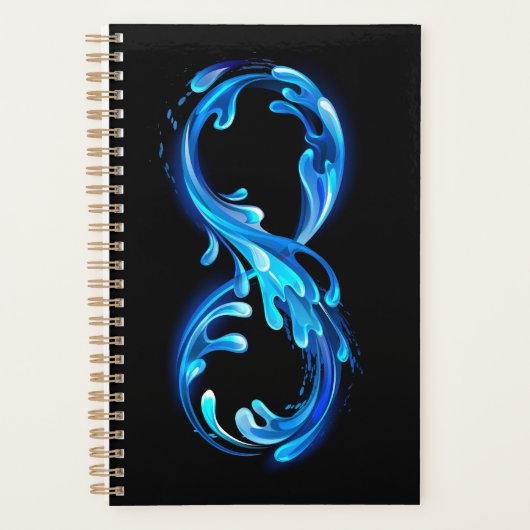 Symbool Oneindigheid van Koud Helder Water Planner (Voorkant)