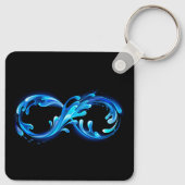 Symbool Oneindigheid van Koud Helder Water Sleutelhanger (Achterkant)