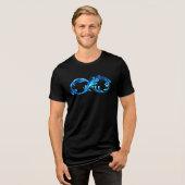 Symbool Oneindigheid van Koud Helder Water Tri-Blend Shirt (Voorkant volledig)
