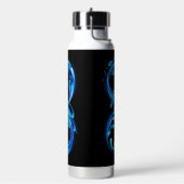 Symbool Oneindigheid van Koud Helder Water Waterfles (Links)