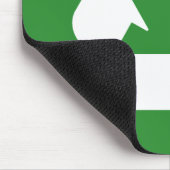 Symbool op groen recyclen muismat (Hoek)
