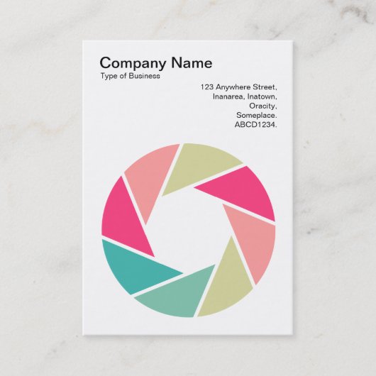 Symbool opening - Kleuren 01 Visitekaartje (Voorkant)