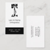 Symbool orthopedisch gewas visitekaartje (Voorkant / Achterkant)