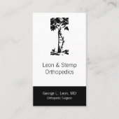 Symbool orthopedisch gewas visitekaartje (Voorkant)