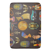 Symbool oude Egyptische Hieroglyphic-patroonlogo Badmat (Voorkant Verticaal)