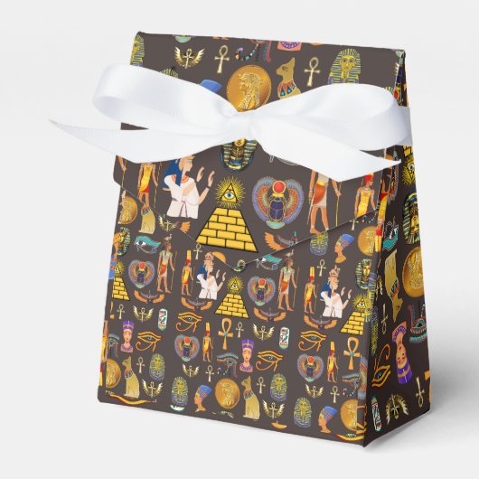 Symbool oude Egyptische Hieroglyphic-patroonlogo Bedankdoosjes (Voorkant Zijde)