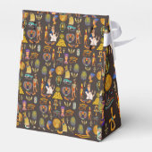 Symbool oude Egyptische Hieroglyphic-patroonlogo Bedankdoosjes (Achterkant)