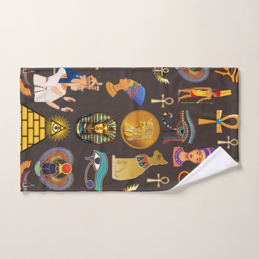 Symbool oude Egyptische Hieroglyphic-patroonlogo Handdoek (Handdoek)