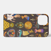 Symbool oude Egyptische Hieroglyphic-patroonlogo iPhone Hoesje (Achterkant horizontaal)
